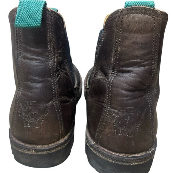 JIM GREEN STOCKMAN LEATHER SLIP ON BOOTS BROWN MENS SIZE 11 US / 10 UK READ - Picture 5 of 9